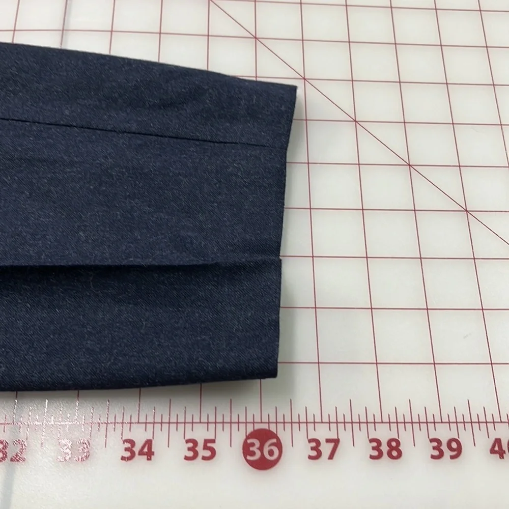 THEORY Korene R Urban Flannel Wool Pull On Navy Pants SZ M